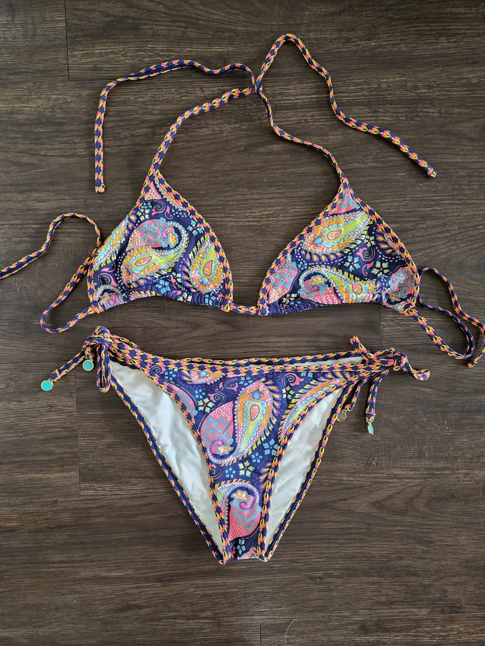 OndaDeMar Paisley String Bikini L